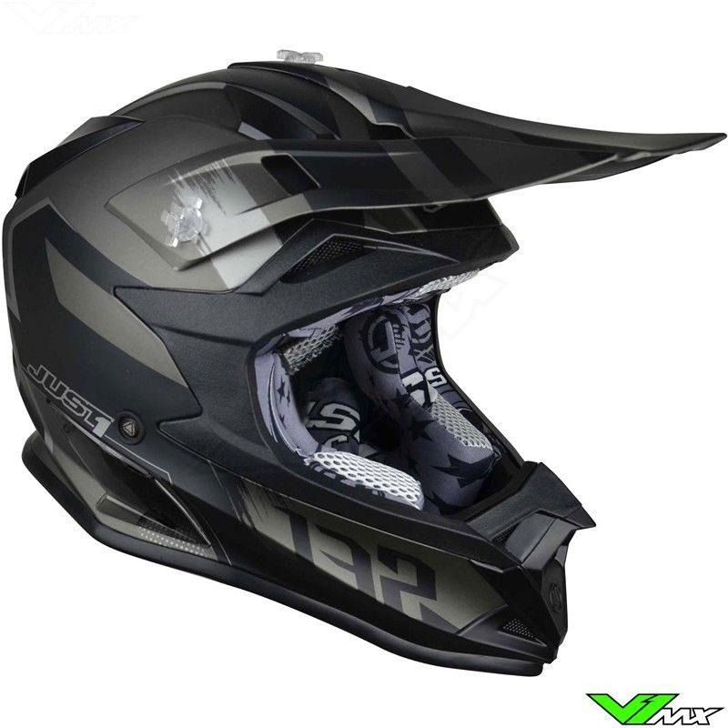 Шлем (кроссовый) JUST1 J32 PRO Kick black/titanium matt (2018)