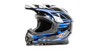 Шлем кроссовый HIZER B6196 black/blue