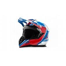 Шлем кроссовый HIZER 615 blue