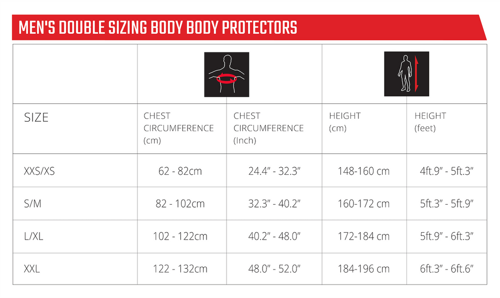 Mens-Double-Body-Protector-Chart 1