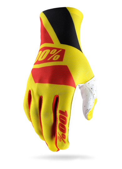 Перчатки 100% Celium Glove Yellow/Red