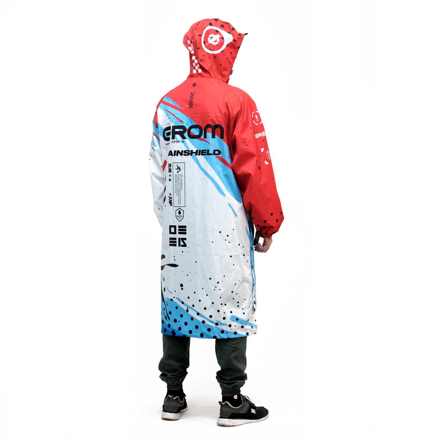 Дождевик Grom Race красно-серый