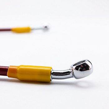 Шланг гидравлический тормозной (армированный) L=500 d=10мм красный