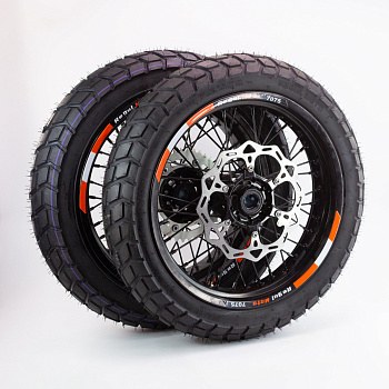 Колеса в сборе 17/17 Supermoto (motard) K8 KTM Black к-т.